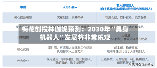 梅花创投林珈妮预测：2030年“具身机器人”发展将非常乐观-第2张图片