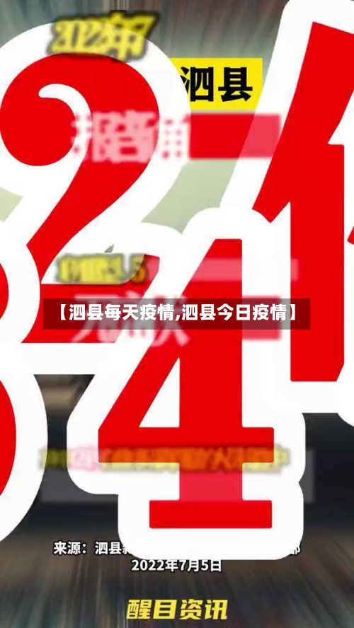 【泗县每天疫情,泗县今日疫情】