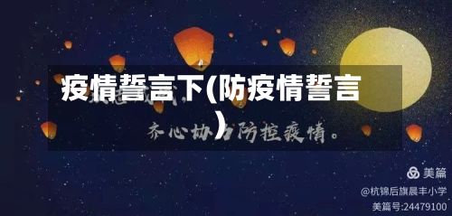 疫情誓言下(防疫情誓言)-第2张图片