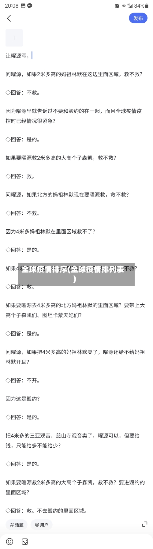 全球疫情排序(全球疫情排列表)