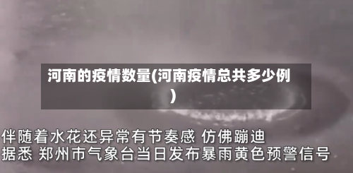 河南的疫情数量(河南疫情总共多少例)-第2张图片