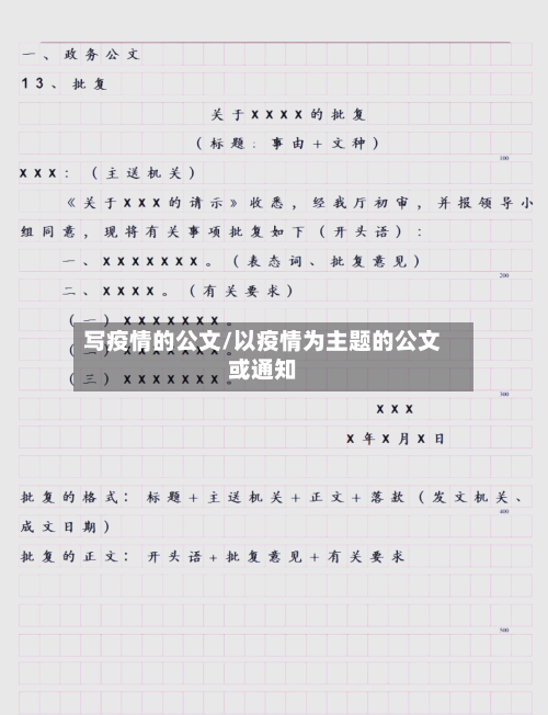 写疫情的公文/以疫情为主题的公文或通知